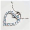 Image 2 : Silver Blue Topaz 20" Necklace, Suggested Retail Value $100