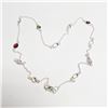 Image 1 : Silver Genuine Gemstone 18" Necklace, Suggested Retail Value $300