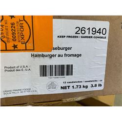 Case of Frozen Hamburgers (1.73kg)