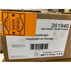 Case of Frozen Hamburgers (1.73kg)