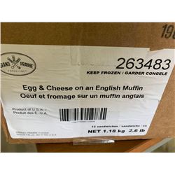 Case of Grand Prairie Egg and Cheese English Muffins (1.18kg)
