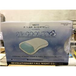 Therapedic Polar Nights Standard Size Ultimate Cooling Memory Foam and Fiber Shoulder Pillow