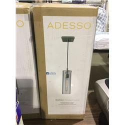 Adesso Dalton Pendant Lamp - Brass Finish, Clear Glass Shade w/ Bulb