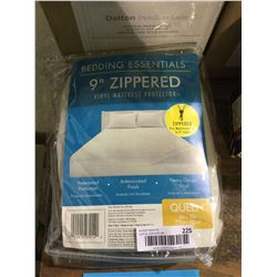 Bedding Essentials Queen Size 9" Zippered Vinyl Mattress Protector