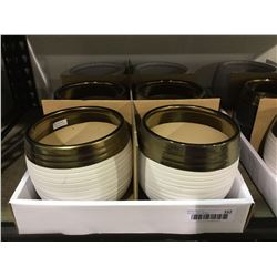 Round Pot Assorted Colors (6 x 6 x 5.5") Lot of 6