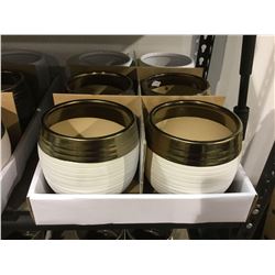 Round Pot Assorted Colors (6 x 6 x 5.5") Lot of 6