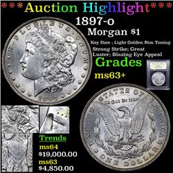 ***Auction Highlight*** 1897-o Morgan Dollar $1 Graded Select+ Unc By USCG (fc)