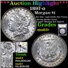 Image 1 : ***Auction Highlight*** 1897-o Morgan Dollar $1 Graded Select+ Unc By USCG (fc)