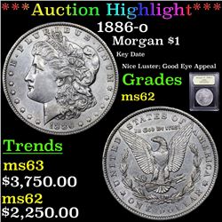 ***Auction Highlight*** 1886-o Morgan Dollar $1 Graded Select Unc By USCG (fc)