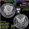 Image 1 : ***Auction Highlight*** 1887-o Morgan Dollar $1 Graded Choice Unc+ DMPL By USCG (fc)