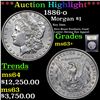 Image 1 : ***Auction Highlight*** 1886-o Morgan Dollar $1 Graded Select+ Unc By USCG (fc)