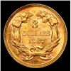 Image 3 : ***Auction Highlight*** 1887 Three Dollar Gold .$3 Graded Select Unc By USCG (fc)