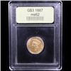 Image 4 : ***Auction Highlight*** 1887 Three Dollar Gold .$3 Graded Select Unc By USCG (fc)