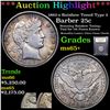 Image 1 : ***Auction Highlight*** 1892-o Rainbow Toned Type 2 Barber Quarter 25c Graded GEM+ Unc By USCG (fc)