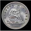 Image 2 : ***Auction Highlight*** 1863-p Seated Liberty Quarter 25c Graded GEM+ Unc By USCG (fc)