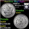 Image 1 : ***Auction Highlight*** 1886-o Morgan Dollar $1 Graded Select Unc BY USCG (fc)
