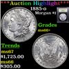 Image 1 : ***Auction Highlight*** 1885-o Morgan Dollar $1 Graded GEM++ Unc By USCG (fc)