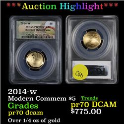 Proof ***Auction Highlight*** PCGS 2014-w Modern Commem $5 Gold Graded pr70 dcam By PCGS (fc)
