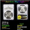 Image 1 : ***Auction Highlight*** NGC 1926-p Peace Dollar $1 Graded ms65 By NGC (fc)