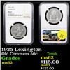 Image 1 : NGC 1925 Lexington Old Commem Half Dollar 50c Graded ms62 By NGC