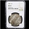 Image 2 : NGC 1891-p Morgan Dollar $1 Graded ms63 By NGC