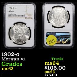 NGC 1902-o Morgan Dollar $1 Graded ms63 By NGC