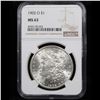 Image 2 : NGC 1902-o Morgan Dollar $1 Graded ms63 By NGC