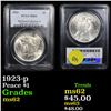 Image 1 : PCGS 1923-p Peace Dollar $1 Graded ms62 By PCGS