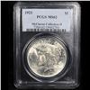 Image 2 : PCGS 1923-p Peace Dollar $1 Graded ms62 By PCGS