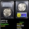Image 1 : PCGS 1923-p Peace Dollar $1 Graded ms62 By PCGS