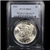 Image 2 : PCGS 1923-p Peace Dollar $1 Graded ms62 By PCGS