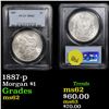 Image 1 : PCGS 1887-p Morgan Dollar $1 Graded ms62 By PCGS