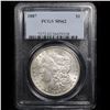 Image 2 : PCGS 1887-p Morgan Dollar $1 Graded ms62 By PCGS