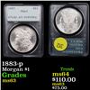 Image 1 : PCGS 1883-p Morgan Dollar $1 Graded ms63 By PCGS