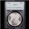 Image 2 : PCGS 1883-p Morgan Dollar $1 Graded ms63 By PCGS