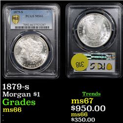 PCGS 1879-s Morgan Dollar $1 Graded ms66 By PCGS