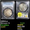 Image 1 : PCGS 1884-o Morgan Dollar $1 Graded ms63 By PCGS