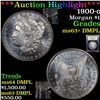 Image 1 : ***Auction Highlight*** 1900-o Morgan Dollar $1 Graded Select Unc+ DMPL By USCG (fc)