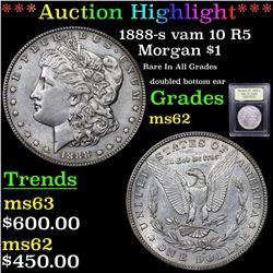 ***Auction Highlight*** 1888-s vam 10 I2 R5 Morgan Dollar $1 Graded Select Unc BY USCG (fc)