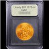 Image 4 : *Highligh Of Entire Auction* 1878-cc Gold Liberty Double Eagle $20 Graded Select Unc By USCG (fc)
