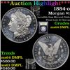 Image 1 : ***Auction Highlight*** 1884-o Morgan Dollar $1 Graded Choice Unc DMPL BY USCG (fc)