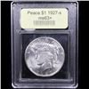 Image 4 : ***Auction Highlight*** 1927-s Vma 1H R5 Peace Dollar $1 Graded Select+ Unc By USCG (fc)
