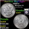 Image 1 : ***Auction Highlight*** 1889-s Morgan Dollar $1 Graded Select+ Unc BY USCG (fc)
