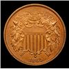 Image 2 : ***Auction Highlight*** 1865 Two Cent Piece 2c Graded GEM Unc BN BY USCG (fc)