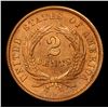 Image 3 : ***Auction Highlight*** 1865 Two Cent Piece 2c Graded GEM Unc BN BY USCG (fc)