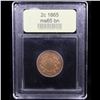 Image 4 : ***Auction Highlight*** 1865 Two Cent Piece 2c Graded GEM Unc BN BY USCG (fc)