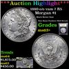 Image 1 : ***Auction Highlight*** 1880-o /o vam 7 I2 R5 Morgan Dollar $1 Graded Select+ Unc By USCG (fc)