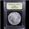 Image 4 : ***Auction Highlight*** 1881-p Morgan Dollar $1 Graded Choice+ Unc BY USCG (fc)