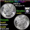 Image 1 : ***Auction Highlight*** 1904-o Morgan Dollar $1 Graded GEM++ Unc BY USCG (fc)