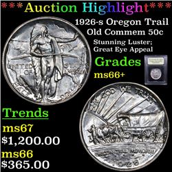 ***Auction Highlight*** 1926-s Oregon Trail Old Commem Half Dollar 50c Graded GEM++ Unc BY USCG (fc)